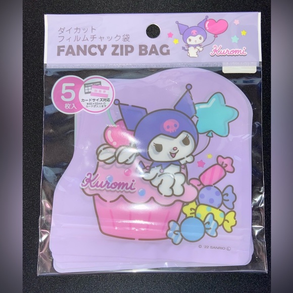 Sanrio Kuromi Fancy Zip Bag 5 counts - Picture 3 of 4